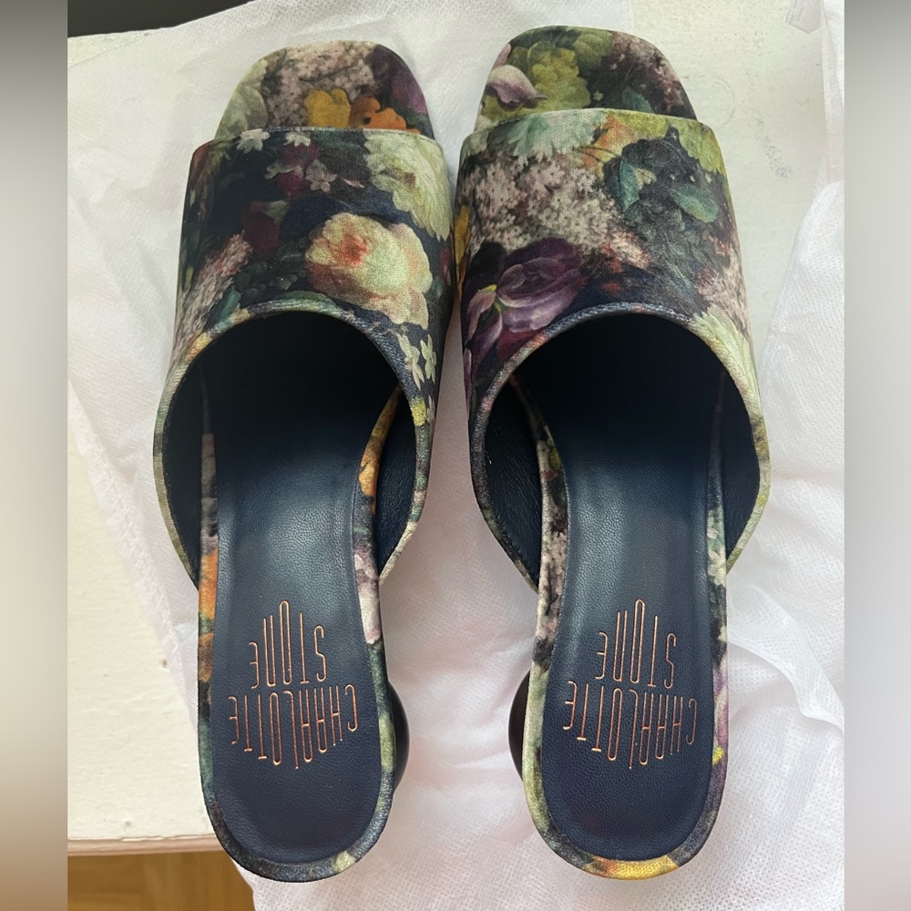 NWT Charlotte Stone Durham Mule